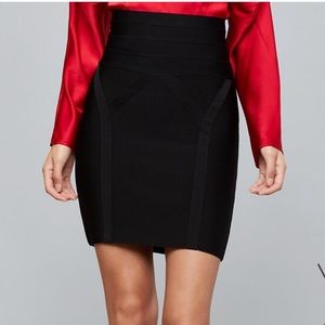 Bebe black bandage skirt S